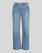 MSCH | ELI ADA HW STRAIGHT ANKLE JEANS

Our Eli Ada jeans is a high waisted, straight legged jeans with cutline details along the legs and a rough hemline. They feature both front and back pockets. The jeans perfectly matches the Eli Ada vest and jacket.

These jeans has a regular fit. The model is 173cm and wears s size S.

Composition: 100% Certified Organic Cotton