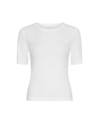 MSCH | BETRINA RIB 2/4 TEE

Our Basics collection "Betrina" has gotten a new addition in the form of this slim fitted, ribbed t-shirt with short sleeves and a round neckline which makes it an essential part of any wardrobe.

Fitting :&nbsp;This t-shirt has a slim fit.

Composition :&nbsp;66% TENCEL™ Lyocell fibers, 27% Cotton &amp; 7% Elastane