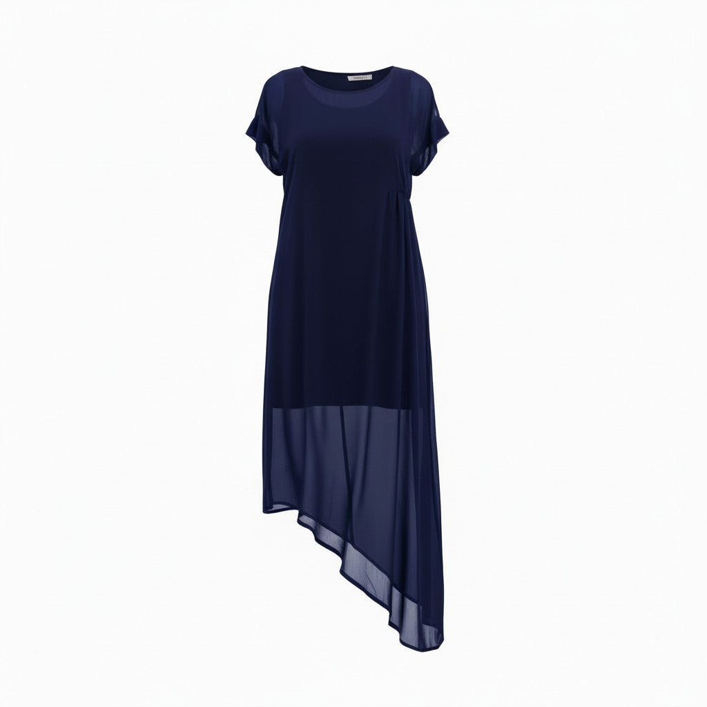 The NES Flow Dress – a versatile chiffon dress with adjustable drape styling. Wear it your way for day or night. Designed and made in NZ.