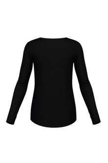The NES Lattice Long Sleeve Top – a reversible stretch top with flattering fit and layering ease. Soft, versatile and NZ made.