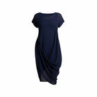 The NES Flow Dress – a versatile chiffon dress with adjustable drape styling. Wear it your way for day or night. Designed and made in NZ.