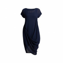 The NES Flow Dress – a versatile chiffon dress with adjustable drape styling. Wear it your way for day or night. Designed and made in NZ.
