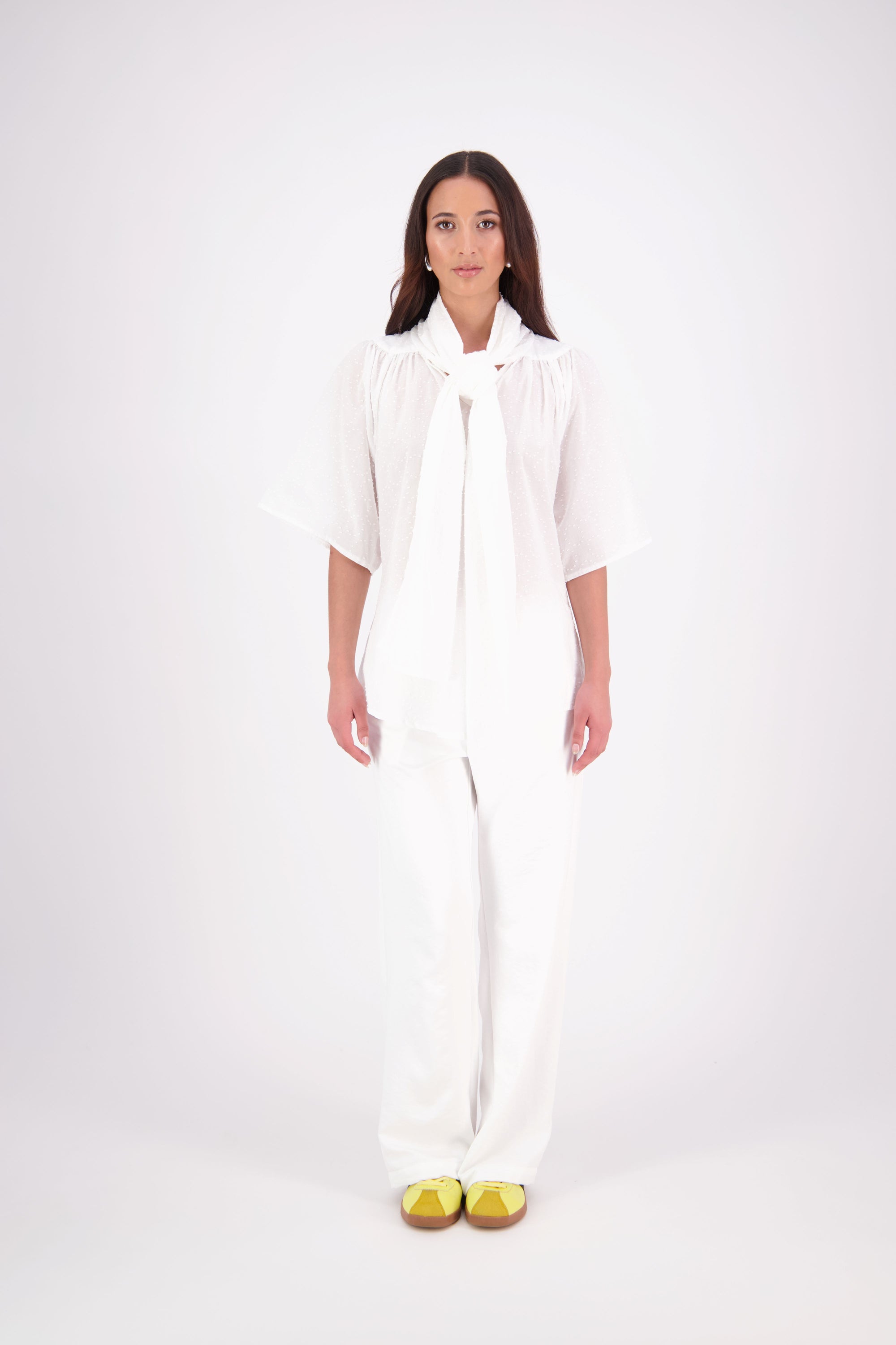N-E-S | GIN SATIN PANTS | PEARL