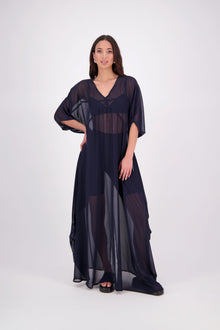 The N-E-S Remi Dress is a dreamy maxi style crafted in sheer chiffon, designed to be worn over a N-E-S Lattice Slip. Featuring floaty kimono sleeves, a soft V-neckline with a scoop back (or wear it reversed), and a slight barrel hem created by unique side seam panels that flow from the centre front. Finished at lower calf length for graceful movement—this dress brings effortless elegance to any occasion.
Our model is 174cm and wears XS/S (8-10)
Composition: polyester Chiffon
Designed in New Zealand
