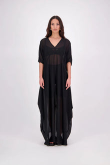 The N-E-S Remi Dress is a dreamy maxi style crafted in sheer chiffon, designed to be worn over a N-E-S Lattice Slip. Featuring floaty kimono sleeves, a soft V-neckline with a scoop back (or wear it reversed), and a slight barrel hem created by unique side seam panels that flow from the centre front. Finished at lower calf length for graceful movement—this dress brings effortless elegance to any occasion.
Our model is 174cm and wears XS/S (8-10)
Composition: polyester Chiffon
Designed in New Zealand