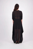 The N-E-S Remi Dress is a dreamy maxi style crafted in sheer chiffon, designed to be worn over a N-E-S Lattice Slip. Featuring floaty kimono sleeves, a soft V-neckline with a scoop back (or wear it reversed), and a slight barrel hem created by unique side seam panels that flow from the centre front. Finished at lower calf length for graceful movement—this dress brings effortless elegance to any occasion.
Our model is 174cm and wears XS/S (8-10)
Composition: polyester Chiffon
Designed in New Zealand