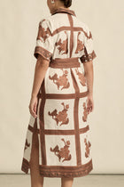 The roam dress is cut in airy linen, finished with thoughtful trim and a side split for relaxed movement. With an exclusive print crafted in luxurious and timeless mocha hues this makes the roam dress perfect for resort styling or everyday luxury.

crisp collar and covered placket deliver refined finish
custom zk exclusive coffee collage print
wide self-tie belt for tailored shape
side split and relaxed fit offer comfort and movement
finished hem and sleeve trim for elevated detail
vacation-ready and trans-