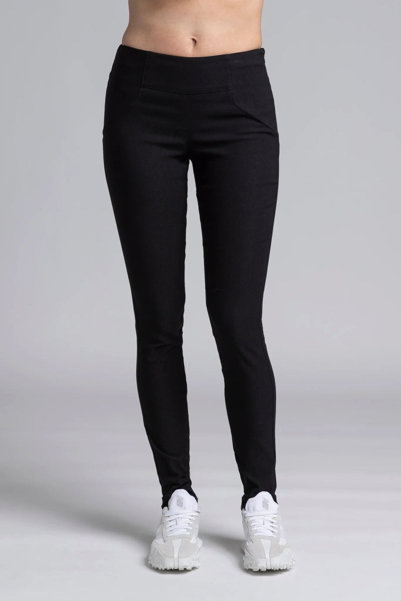 The NES Skinnie Minnies Pant is your go-to for sleek, everyday style with a modern edge. Crafted from the same super stretchy twill fabric you love, these pants are all about a flattering fit and effortless comfort. Featuring a cigarette-style slim leg, flat waistband, and a concealed side seam zip, the Skinnie Minnies offer a streamlined silhouette that's both polished and wearable.