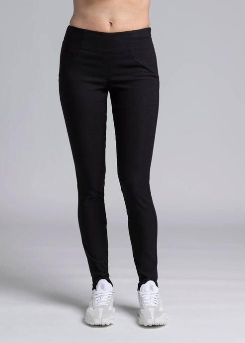 The NES Skinnie Minnies Pant is your go-to for sleek, everyday style with a modern edge. Crafted from the same super stretchy twill fabric you love, these pants are all about a flattering fit and effortless comfort. Featuring a cigarette-style slim leg, flat waistband, and a concealed side seam zip, the Skinnie Minnies offer a streamlined silhouette that's both polished and wearable.