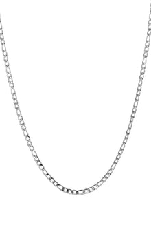 The PĀMU Vera necklace is based off a traditional Figaro Chain design

With its classic design and meticulously crafted links, this medium-length (collarbone) chain adds a touch of sophistication to your look, whether you're dressing up for a formal gathering or elevating your everyday style.