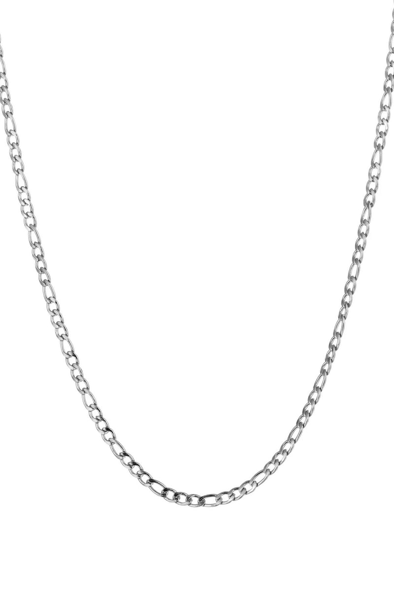 The PĀMU Vera necklace is based off a traditional Figaro Chain design

With its classic design and meticulously crafted links, this medium-length (collarbone) chain adds a touch of sophistication to your look, whether you're dressing up for a formal gathering or elevating your everyday style.